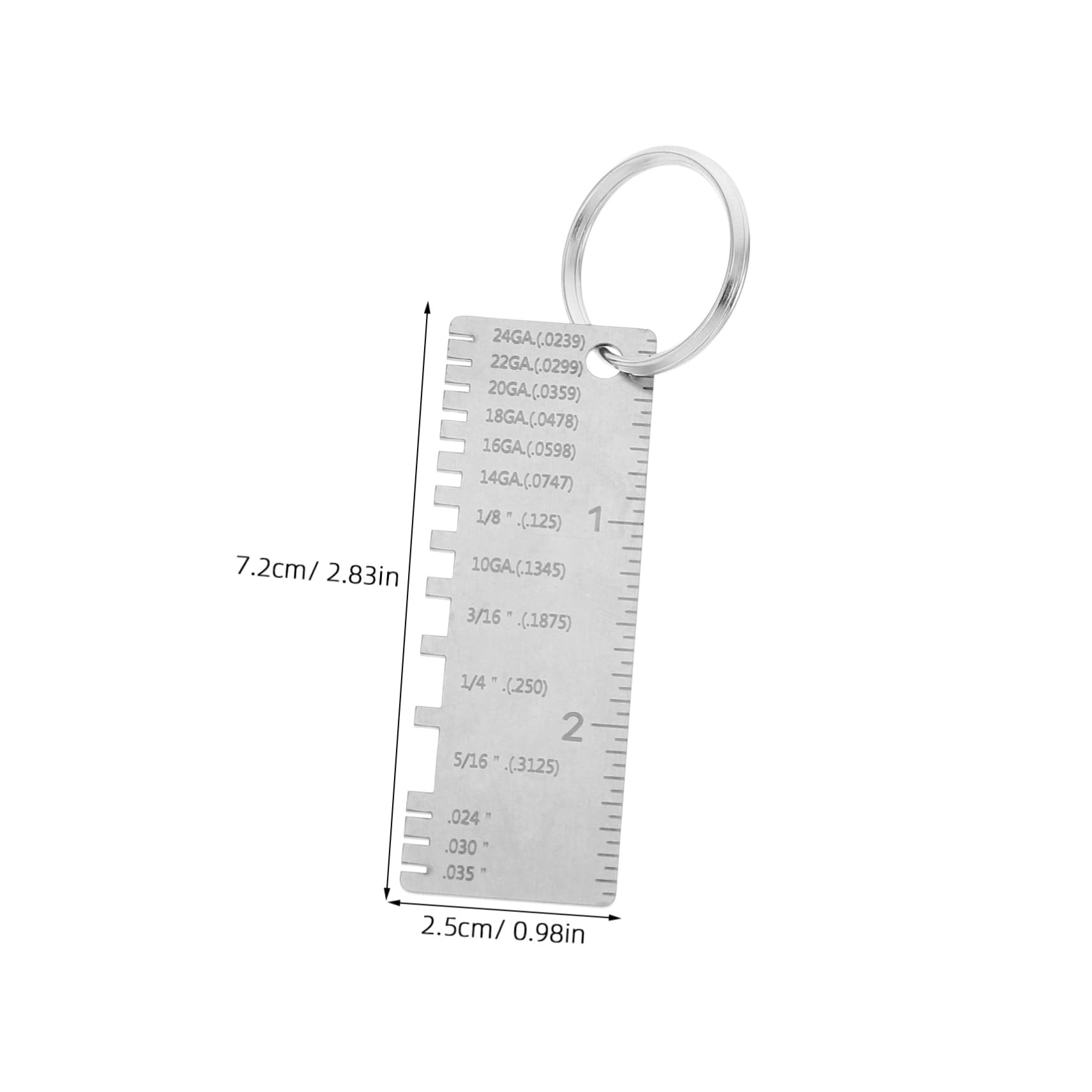 WOONEKY Welding Gauge Tool Set Wire Size Measurement Tool Calibrated Gauges Thickness Gauge for Precision Welding