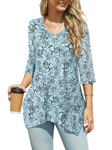 Image of Bulotus Womens Sweaters 2025 Winter Cowl Neck Long Asymmetrical Tunic Sweaters for Leggings Holiday Vacation Tops