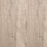 FENTIS Selbstklebende Tapete in Holzoptik Grau und Hellbraun Streifen Verdickt Abziehen und Aufkleben Holzstreifen Kontaktpapier Abnehmbare Rolle für Küchentür Schrank Bartheke 40x200cm