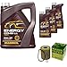 Produktbild QR-PARTS 69111024 Filter Set Inspektionspaket 8 Liter MANNOL Motoröl Energy Combi LL 5W-30 API SN/CF MANN-FILTER Ölfilter