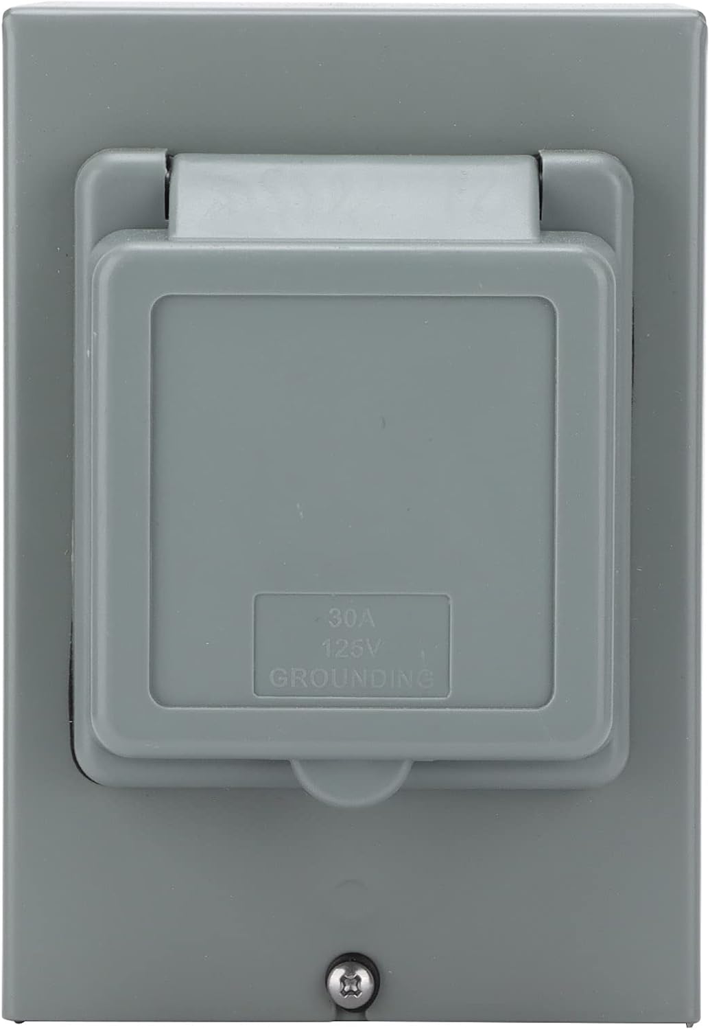 30A Generator Power Inlet Box - 3750W Weatherproof Outdoor Socket with 4-Port Access for RV, Marine, and Trailer