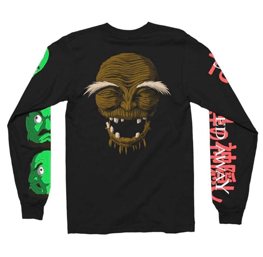 Amazon.co.jp: ジブリ 千と 千尋Rucking Fotten 黒 長袖 Lサイズ