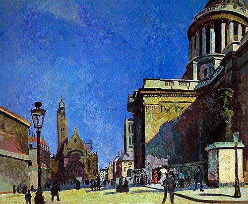 Art mural abstrait Raoul Dufy Panthéon et Saint-Etienne décoration toile