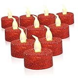 Happyyami 12 Stück Elektronisches Kerzenlicht LED Flackerndes Deckenfeuerzeug...