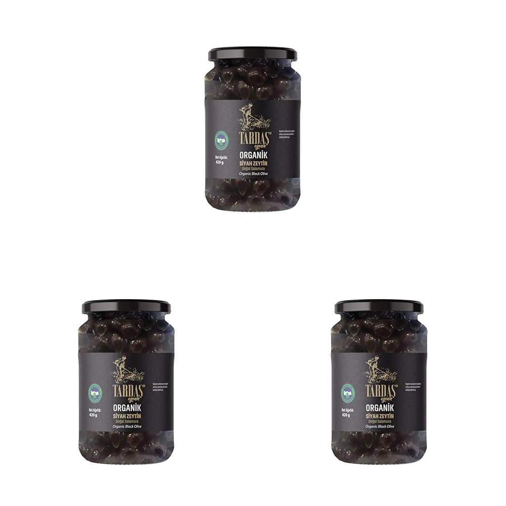 Tardaş Organik Siyah Zeytin (3 paketi)