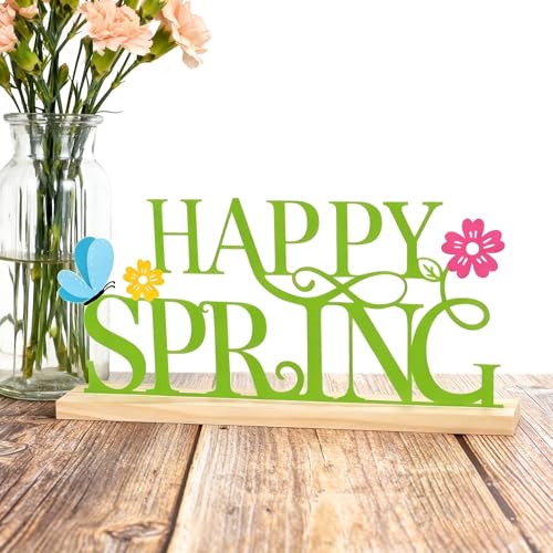 Panneau de table en métal Happy Spring avec base en bois pour la – vue 8
