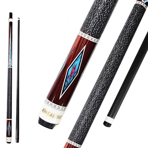 OKHEALING Billiard Cue Carbon T700 Carbon Fiber 58 Inch 12.4mm Multilayer Pigskin Tip XTC Ferrule Bobbin Rod Grip 1/2 Joint Handmade Straight for 8-Ball/9-Ball 19-20 Ounces with Storage Case OKHEALING Billiard Cue Carbon T700 Carbon Fiber 58 Inch 12.4mm Multilayer Pigskin Tip XTC Ferrule Bobbin Rod Grip 1/2 Joint Handmade Straight for 8-Ball/9-Ball 19-20 Ounces with Storage Case