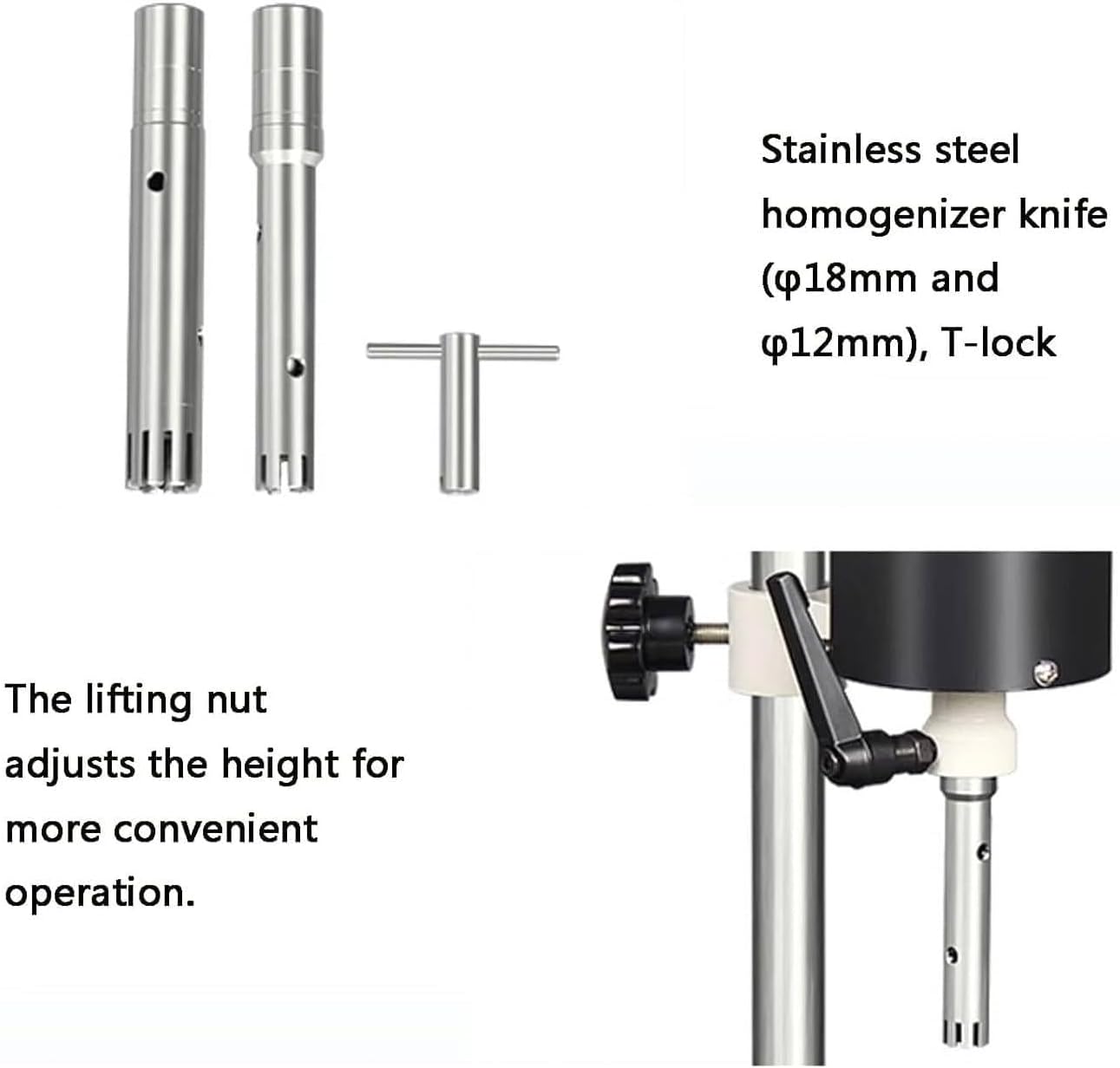 Laboratory High Speed Dispersing Homogenizer Emulsifier High Shear Mixer Capacity 20000rpm Digital Display Blender for Medience/Cosmetics/Food/Paints Industry