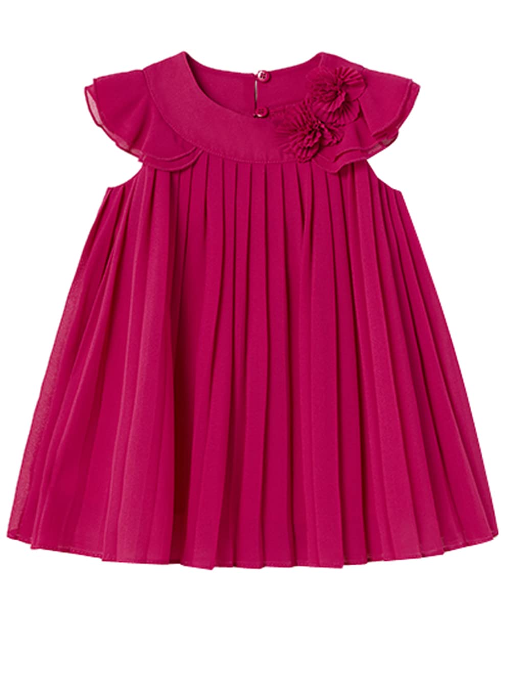 Mayoral Vestitino neonata Plisse Fucsia