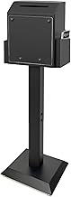 Suggestion Box with Stand, Floor Standing Offering Box, Heavy Duty Metal Locking Ballot Collection Safe Box for Voting Charity Donation Church Election Ballet Event