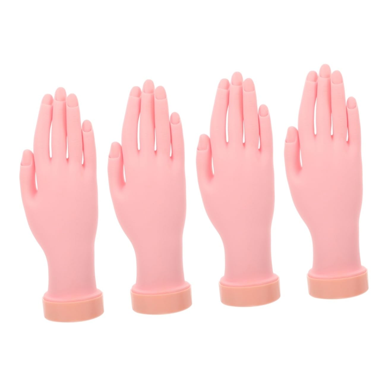 FRCOLOR 4 Uds Modelo De Mano De Entrenamiento De Manicura Práctica De Uñas Mano Falsa Mano De Práctica De Uñas Simulada Mano Artificial Para Práctica De Uñas Mano De Práctica De Uñas