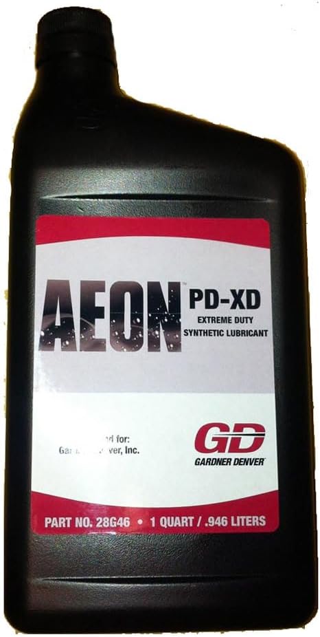 Generic Gardner Denver Sapphire Scientific 13-004 Blower Oil Aeon PD-XD Full Synthetic Formula Heavy Duty High Heat 28G47-QT
