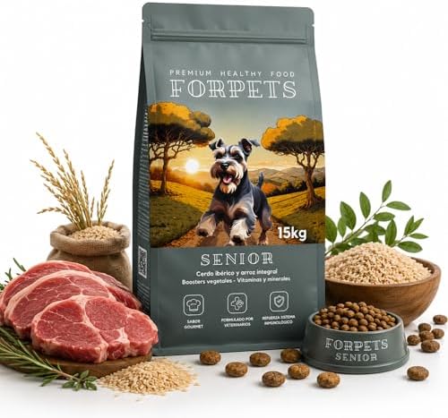 Pienso Senior para Perros Mayores 15 kg | Articulaciones con Gluc...
