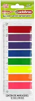 Bloco Marcador de Página, Adelbras, Adesivo, Memonotes, 8 Cores Neon, 200 Folhas, Multicor