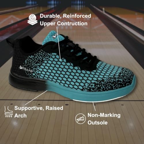 Image of Pyramid Women's Path Lite Seamless Mesh Bowling Shoes - Lightweight Seamless Design, Athletic Fit, Breathable Knit Upper, Universal Slide Soles