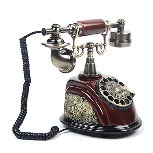 Teléfono vintage con disco rotativo estilo antiguo miniatura 6