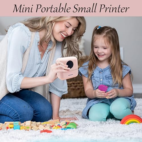 Mini imprimante portable smartphone iOS Android avec papier autocollant Bluetooth