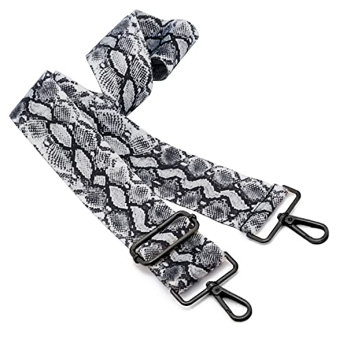 Image of ZOOEASS Nickel Buckles Wide Shoulder Strap Adjustable Replacement Belt Gun Buckles Guitar Style Crossbody Bag Strap