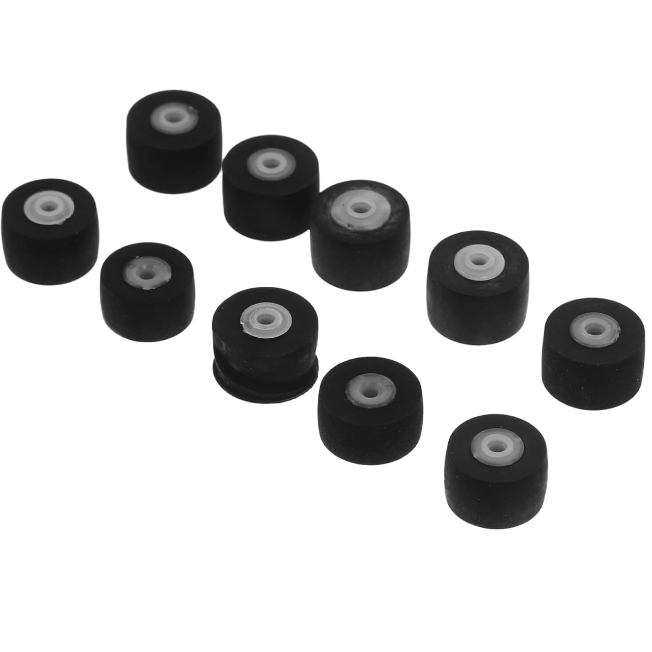WOONEKY Cassette Pinch Rollers 10 Pack Pressure Pulley Replacement for Audio Tape Recorder Maintenance Durable Rubber Pinch Rollers for Portable Music Player Repair