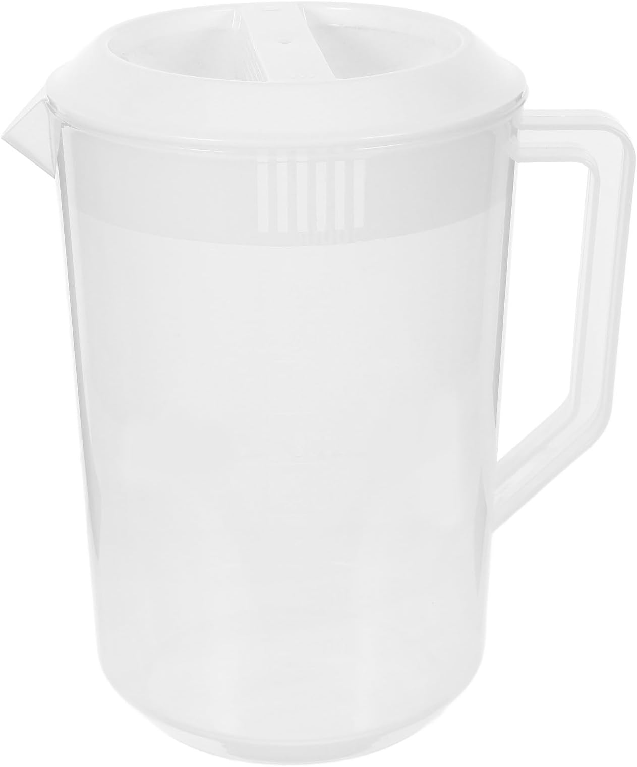 DOITOOL Cold Water Kettle with Scale 1.32 Gallon 50 Oz Measuring Beverage Pitcher with Lid Heat Resistant Juice Container for Iced Tea Milk and Family Entertaining