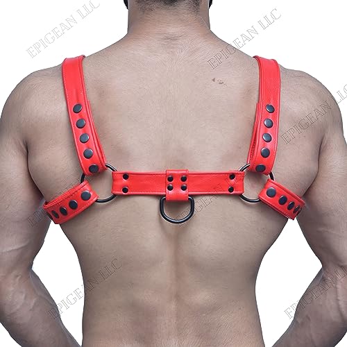 Men's Leather Harness Body Chest Armour Made up of Genuine leather With Buckles Adjustable Strap Belt3