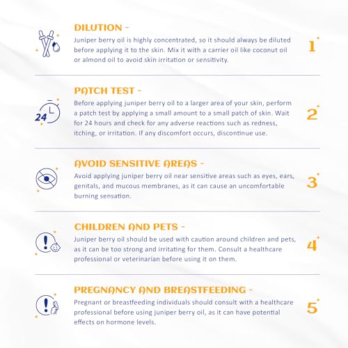 Image of HIQILI 100ML Juniper Berry Essential Oil,100% Pure Natural Undiluted Premium - 3.38 Fl Oz