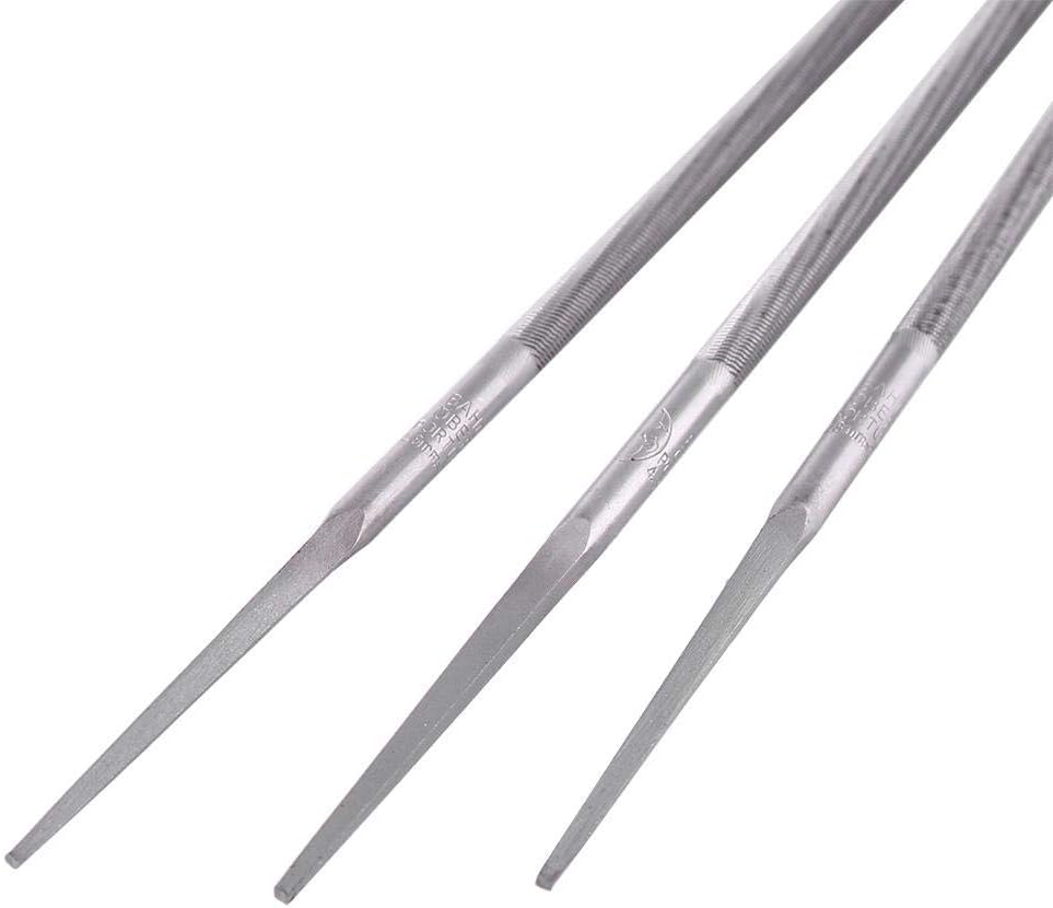 Goshyda Chain Saw File, 3Pcs/Set Round Bearing Steel Sharpening Chainsaw Files Sharpener (4mm) : Patio, Lawn & Garden