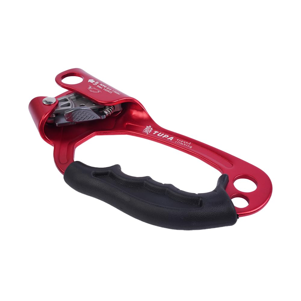 Left Hand Ascender Rope Clamp for 8-12mm Rope Rock Climbing Arborist Rappelling Gear