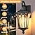 YSN 16'' Large Outdoor Wall Lights 2 Packs, Black Exterior Lighting Fixture Outdoor Sconce Lights, Waterproof Outside Lights for House with E26 Socket, Outdoor Lanterns for Porch, Garage, Farmhouse