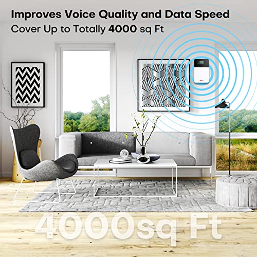 Hiboost Cell Phone Signal Booster For Verizon And At&T, Cell Phone Booster For Home Cover Up To 4000 Sq Ft, Boost 4G 5G Lte On Brand 2/4/5/12/13/17, All U.s. Carriers And Fcc Approved #TOP3