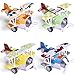 4 Pack Pull Back Vehicle for Toddlers, Mini Airplanes Pull Back Toy