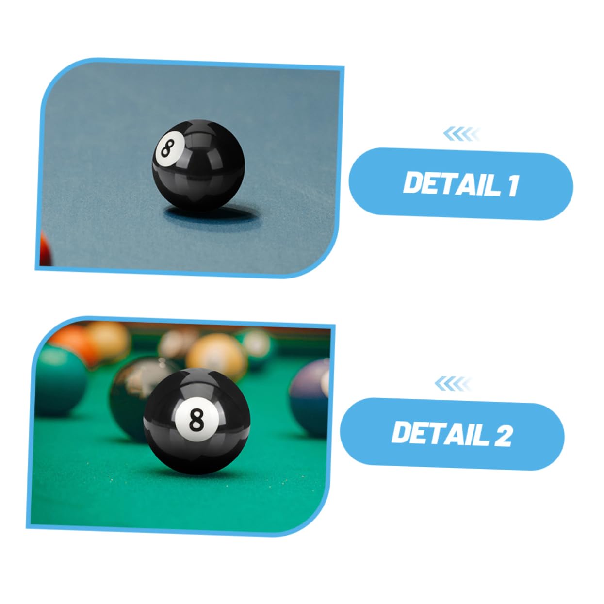 3stücke Teilige Billard Queue Bälle Aus Harz Praktische Billard Requisiten Austauschbare Queue Bälle Für Pool Und