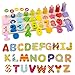 brain game Lernspielzeug Kindertafel + 26 magnetische Buchstabenaufkleber Jungen und Mädchen 1 Früherziehung 2 Entwicklung der Babyintelligenz 3-jährige Kinder erkennen Digitale Formbaustein-Puzzles