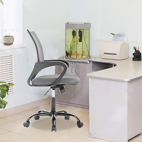 Miniatura 2 de Silla de oficina ergonómica, sillón de escritorio de ordenador con soporte trasero, sillón ejecutivo de ordenador giratorio con malla, silla