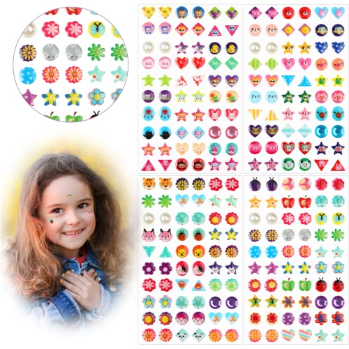 Boucles d'oreilles adhésives paillettes AUGSUN, cadeau anniversaire fille 240pcs