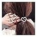 Produktbild LNLW 12 PC-Haar-Ring mit Perlen-Haar-Bänder Seile Haar-elastischer Armband Pferdeschwanz-Halter Korean Haarschmuck for Frauen und Mädchen