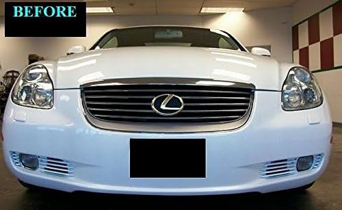 fits 2002-2009 LEXUS SC430 SC 430 CHROME GRILL GRILLE KIT 2003 2004 2005 2006 2007 2008 02 03 04 05 06 07 08 09
