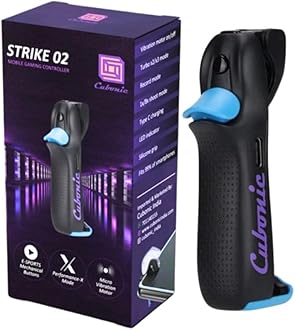 Cubonic Strike 02 Mobile Game Controller Four Finger Gamepad Joystick for Pubg Trigger Game for ios/Android Gamepad