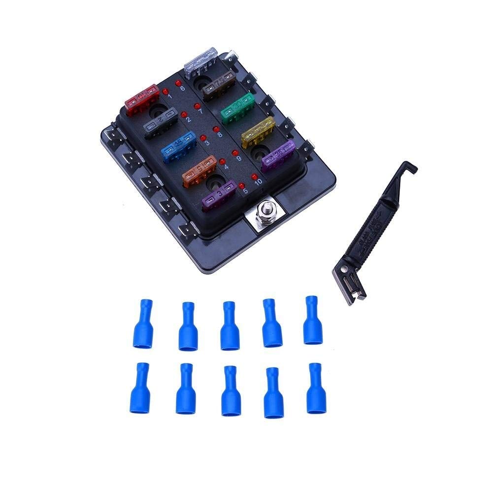 Aerzetix - 10 Fusibili - 100A - A Linguetta, Lama - Per Portafusibili - Foto 3