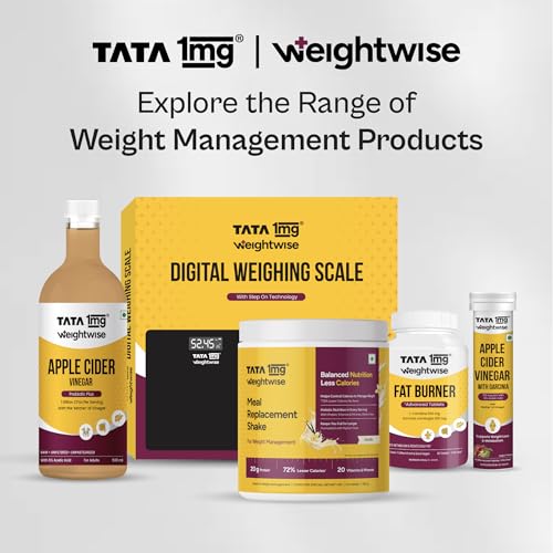 Image of Tata 1mg Meal Replacement Shake - Vanilla |500g| 20g Protein, 20 Vitamins & Minerals, Psyllium Husk | 72% Fewer Calories | Weight Management |