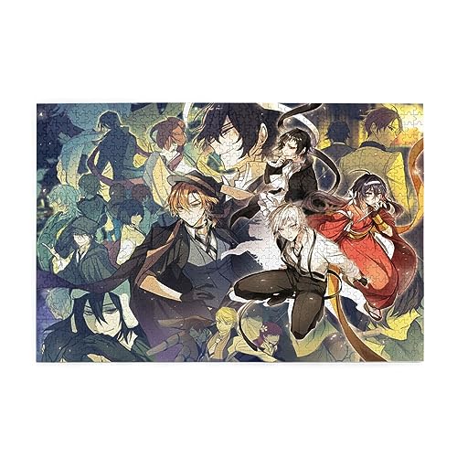 文豪ストレイドッグス 思考力と手を動かす力を養うことができる クリエイティブカスタムパズル1000ピース、趣味のパズルはリラックスして、レジャーを楽しむことができます。