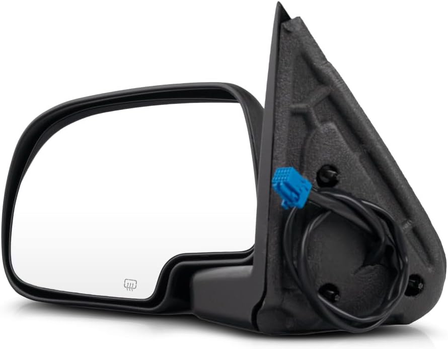 For Chevy Silverado 1500 2003 2004 2005 2006 Door Mirror Driver Side | Power Remote | Heated | Textured | Replacement For 335-5401L3EFH, 15226944 | GM1320293