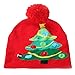 ZOYLINK Cappello A Maglia di Natale Cappello del Cartone Animato Pompom Cappello da Maglia per Bambini E Adulti Berretto Invernale per Cappelli Invernali Maglieria Cappucci per Maglieria Bambini