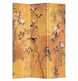  Fine Asianliving biombo Separador Divisor L120xA180cm Doble Cara Habitación Chino Oriental Japones Biombo Decorativo Biombos de Dormitorio Biombos Diseño Separador de Ambientes Biombo Tela