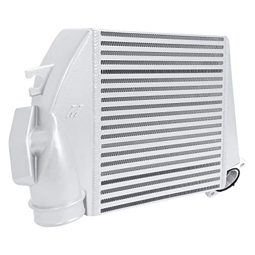 Image of Mishimoto MMTMIC-WRX-08SLBK Top-Mount Intercooler Kit Fits Subaru WRX 2008-2014 Silver Cooler, Black Hose