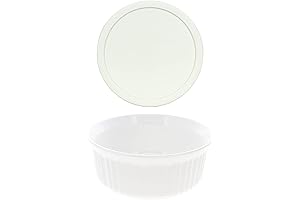 CorningWare 1.5QT French White Round Casserole Dish with Lid