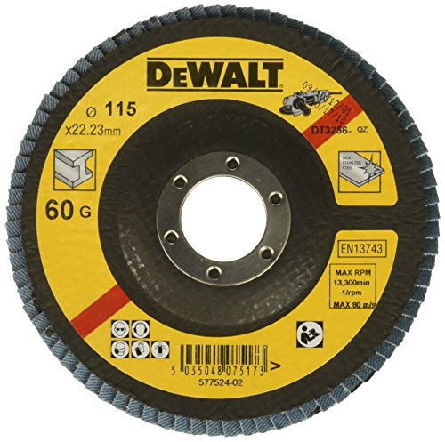 DEWALT DT3256-QZ - Disco de láminas Ø115mm, grano 60 - Cóncavo