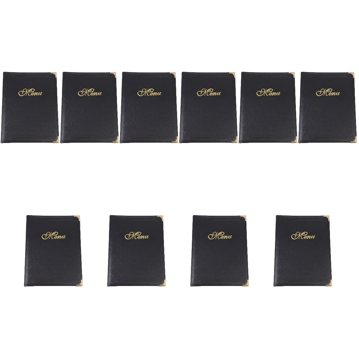 Healeved 10 Piezas Libro De Menú A4 Carpetas De Carpetas Menú Del Restaurante Titulares De Menú Funda De Cuero Letreros Personalizados Carpas De Mesa Tienda Alimento Soporte Pu Simple