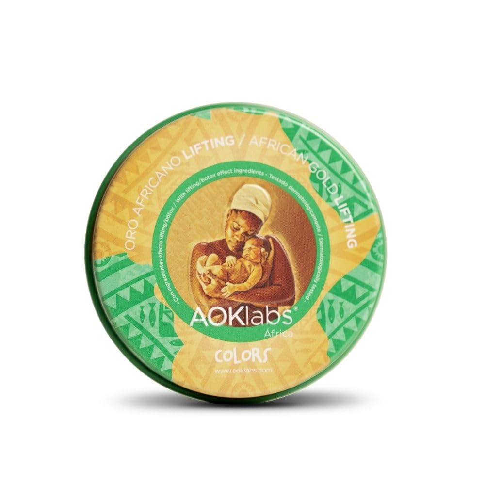 AOKlabs – Oro Africano Lifting 50ml | Crema Facial Efecto Tensor Inmediato | ARRUGAS Y LÍNEAS DE EXPRESIÓN | Ingredientes Naturales | HIDRATACIÓN Y LIFTING INMEDIATO | PIELES MADURA, SECA O APAGADA