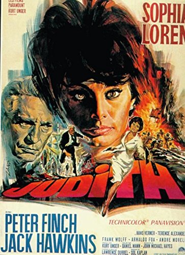 Affiche Cinema Originale Judith 1966 Sophia Loren Souvenir Age d'Or Hollywood
